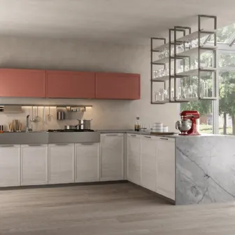 Cucina Classica con penisola Flavour 12 di Lube